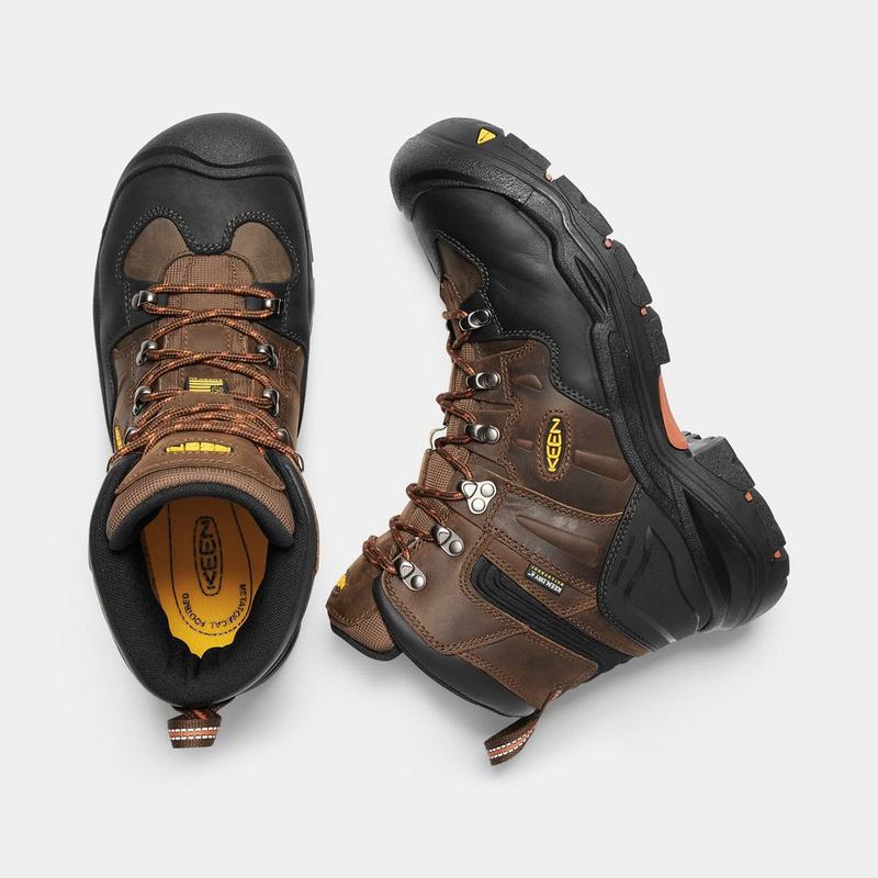 Keen ブーツ | キーンコーブルク6 "防水スチールつま先 ワーク ブーツ メンズ ブラウン / 黒 | 581294-FDV